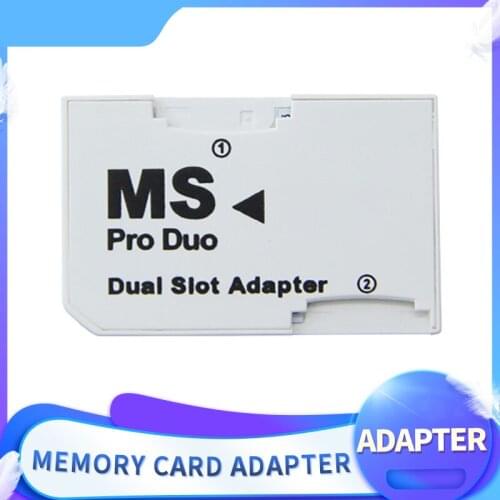 High Quality Micro SD TF to Memory Stick MS Pro Duo Card Adapter CR-5400 Dual Slot