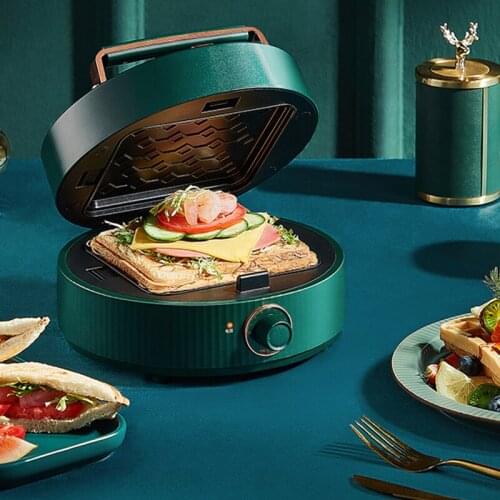 ZK30 Electric Breakfast Machine Sandwich Waffle Maker Mult Cooker Panini Press Removable Non-Stick Plates 220V