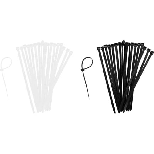 20Pcs/Set Protable 150mm Nylon Cable Push Mount Wire Tie Retainer Clip Clamp