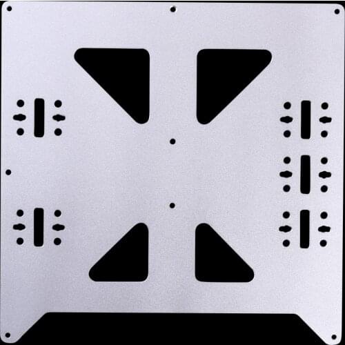 Aluminum Y Carriage Anodized Plate Upgrade V2 Prusa i3 V2 Hot Bed Support Plate For Prusa i3 DIY 3D Printer parts