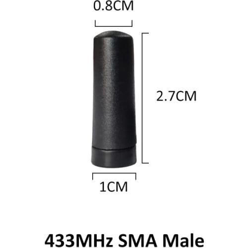 433 MHz Antenna 2.15dBi SMA Male Connector Mini Size 433MHz IOT antena directional antenne for wireless Lorawan watermeter