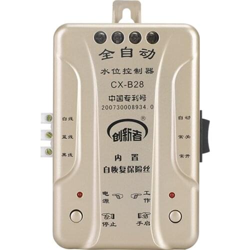 Water Shortage Stop Pump Protection Automatic Water Level Controller Water Tower Induction Water Sensor 220v Household CX-B28