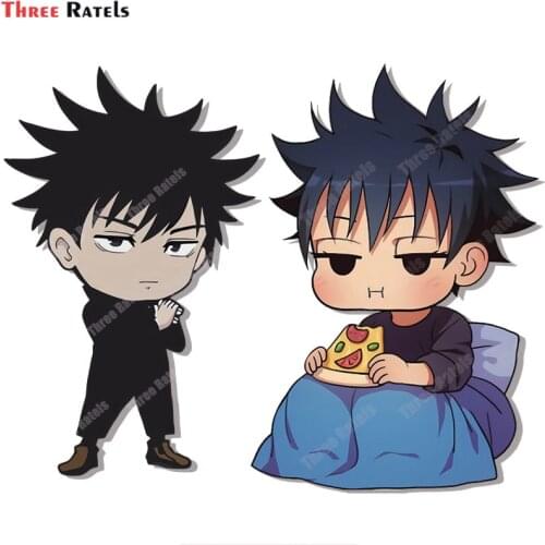 Three Ratels A969 Car Stickers For Different State Of Jujutsu Kaisen - Megumi Anime Auto Decal Decoration Waterproof Material