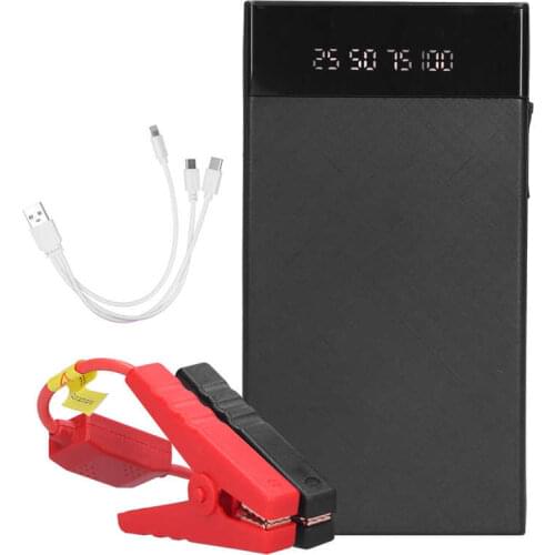 Auto connectors terminals battery connector 10000mAh Starter Emergency Start Power Supply with Digital Display for 12V