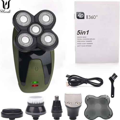 6 in 1 Electric Shavers for Men Bald Head Razors Rechargeable Cordless Trimmer