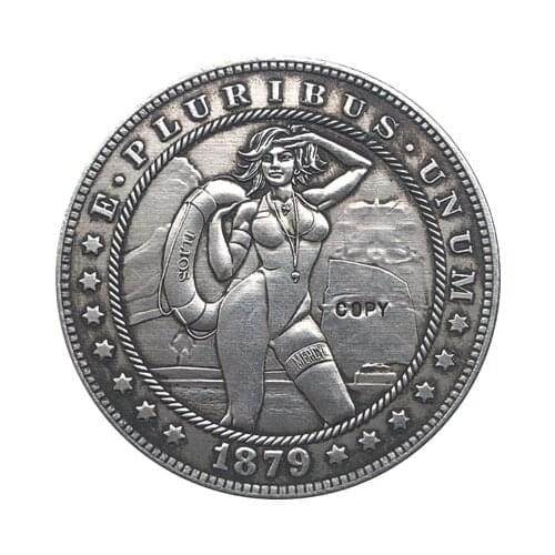 Hobo Nickel 1879-CC USA Morgan Dollar COIN COPY Type 128