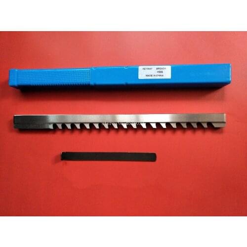 HSS Keyway Broach 3/32 B Push-Type Inch Size Broach Cutting Cutter Tool for CNC Machine