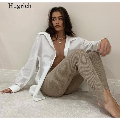 Hugrich Women's Knitted Leggings