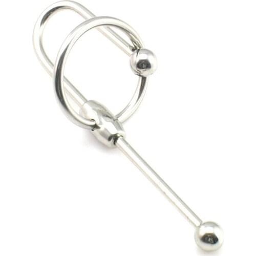 Sex toys stainless steel Ball type urethra plug ,male chastity device urethral dilation urethral sound sex toy penis plug