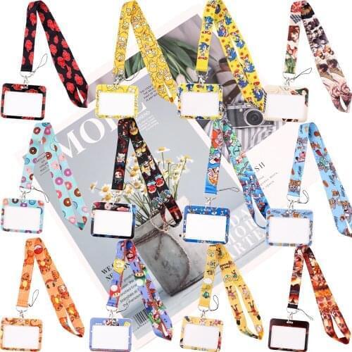 JY152 Cartoon Cat And Mouse Keychain Lanyard Neck Strap for Phone Keys ID Card Anime Lanyards KeyHolder Gifts