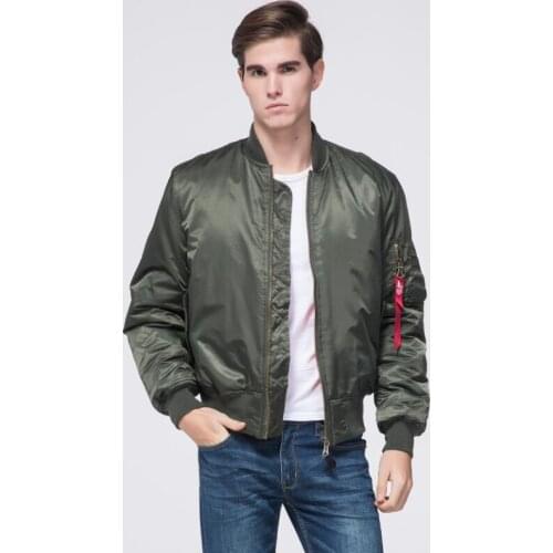 2017 High Quality Spring Ma1 Army Green Military red varsity Ma-1 Flight Jackets Pilot Air Force Men & Women Tiger Bomber Jacket