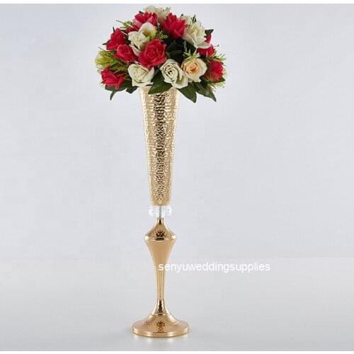 New products Long horn stand vase for wedding table center pieces event decor senyu2388