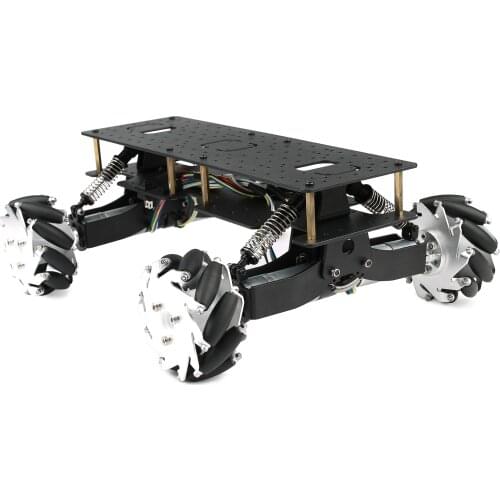 4WD McNamee Wheel Chassis Dc Motor With Shock Absorption Omni-Directional Mobile ROS Wheel