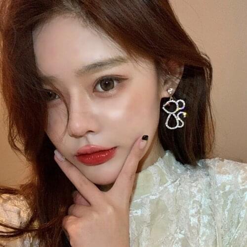 Mouse Earrings Personality Creative Earrings For Women Korean Temperament Net Red Ear Rings Exquisite Metal Hanging Dangle