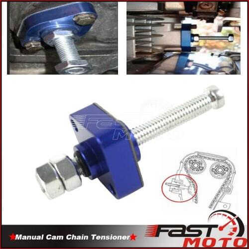 Blue CNC Manual Cam Timing Chain Tensioners For Honda CBR600RR CBR1000RR VFR800 CBR 600RR CBR 1000 RR 2002-2016