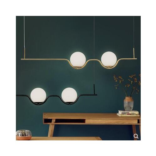 Nordic restaurant chandelier art foreground decorative lights designer coffee shop creative long chandelier led