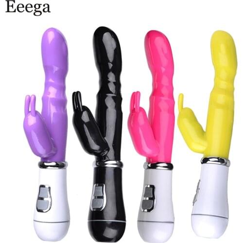 12 Speed Rabbit Vibrator For Women Clitoris Stimulator Double G-Spot Massage Sex Toys For Female Masturbator Sex Shop