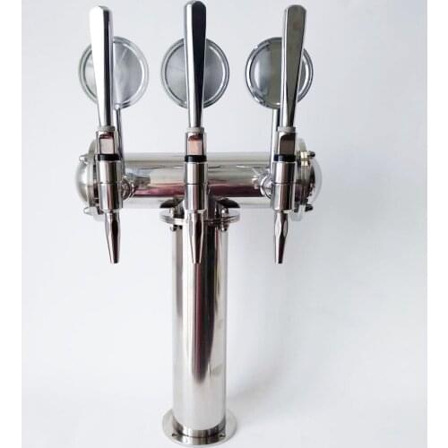 T shape tower have cold brew nitro coffee taps with medallions