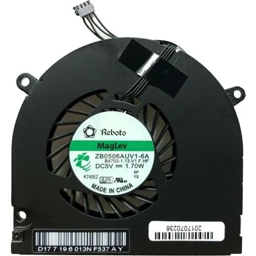 Original ZB0506AUV1-6A COOLING FAN FOR APPLE MacBook Pro 13" MB466 MB470 MB990 MB991 A1278 A1342 CPU COOLING FAN