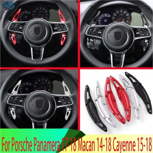 For Porsche Panamera 17-18 Macan 14-18 Cayenne 15-18 Steering Wheel Shift Paddle Extension 718 16-18 911 15-18 918 spyder 15-17
