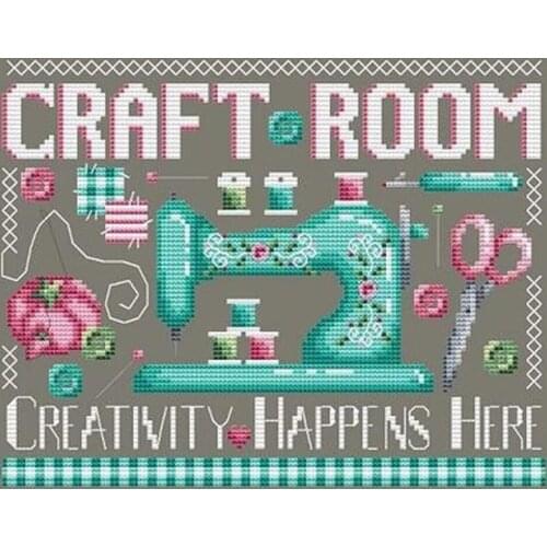 Top Quality Embroidery Craft Room Cross Stitch Pattern Maker with 14CT Aida Counted Canvas & Free Shipping for Home Decoration