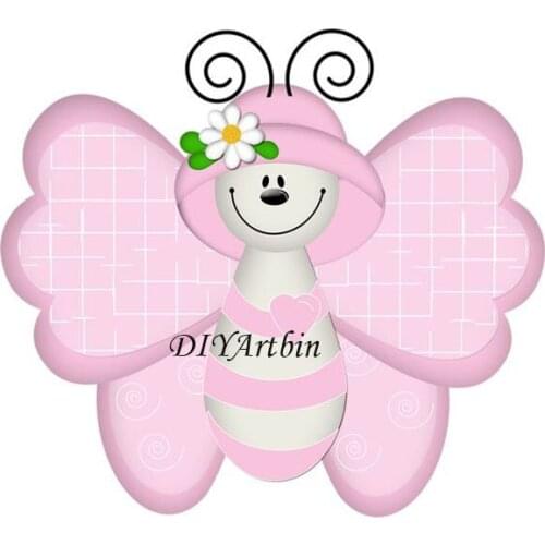 Butterfly Baby Brithday Tag Cutting Dies For Scrapbooker Die Cuts For Paper Crafting