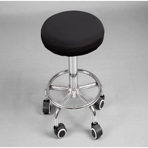 1PCS Round Bar Stool Cover Stretch Removable Elastic Chair Pad Protector for Home Office