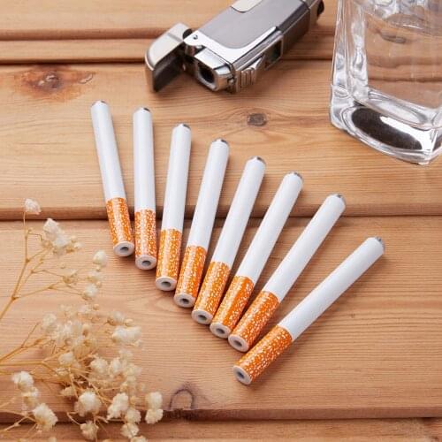 1pcs Man Gift Smoke Case for 20 Cigarettes 9.6*9.6*1.8cm PU Metal Portable Smoke Storage Box Smoking Case