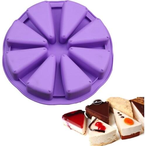 1PC Round Silicone Cake Moulds 3D Ice cream Muffin Cupcake Pizza Molds DIY Fondant Cake Decorating Tools