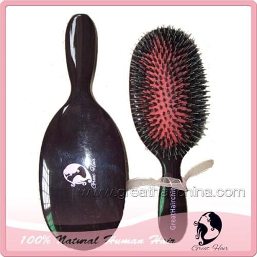 10 Pieces/ Lot Boar Bristle Hair Extension Brush. Free Shipping + gift
