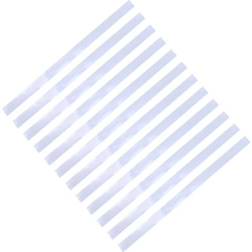 12pcs Reflective Tape Strips for Digital Photo Tachometers Speedometer Reflective Stickers Papers (Silver)