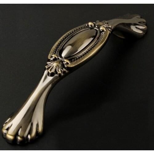 2018 New Luxury Handle European Noble Atmosphere Antique Cabinet Drawer Wardrobe (C.C.:96mm,Length:112mm)