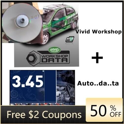 2021 Hot Sale Auto Repair Software Vivid Workshop Data Auto..data 3.45 Automotive Software Manual Electrical Vivid CD/U Disk