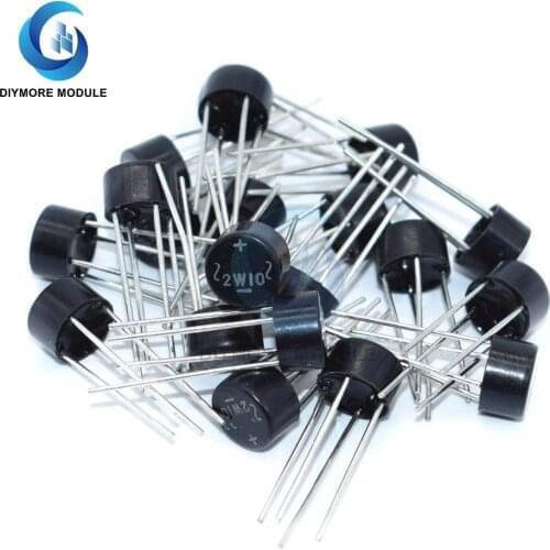 5PCS 2w10 2A 1000V Diode Bridge Rectifier Electronic Components