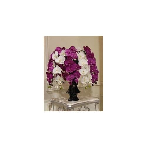 6pcs/lot bonquet wedding decorations artificial flowers home decoration flores High Quality Orchid Bouquet (1lot =6pcs)