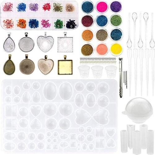 Six Types Silicone Mold For Resin Silicone uv Resin DIY Clay Epoxy Resin Casting Resin Mold Sets