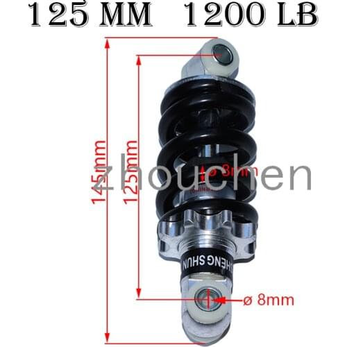 125mm 150mm 190mm for motorcycle shock absorber suspension protection rear shock absorber 1200 LBS off-road vehicle