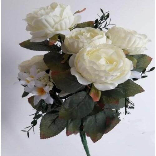 Free Shipping Handmade European Style Peony Bouquet for Wedding Decoration Holding Flower Home Bedroom Ornament Supplies