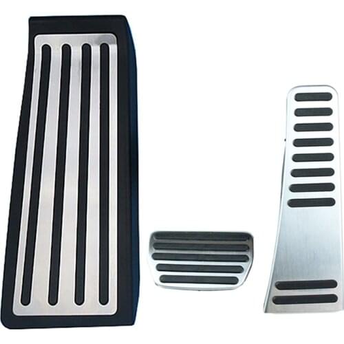 Stainless Steel Car Accelerator Footrest Pedal Brake Pedals Case For Volvo XC90 2018 2019 2020 Pedal Covers Car Styling