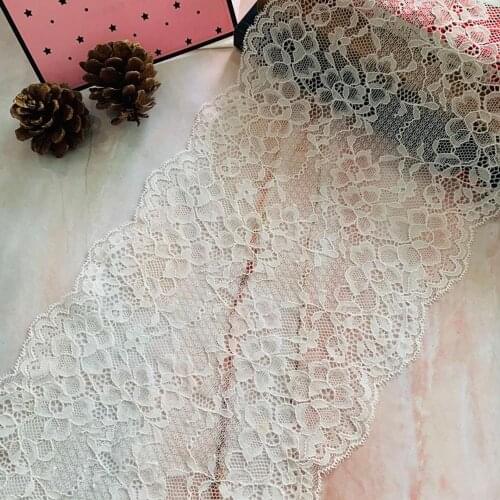 TD1999 19Cm black elastic lace Fabric French hollow underwear stretch lace Trim DIY French hollow underwea