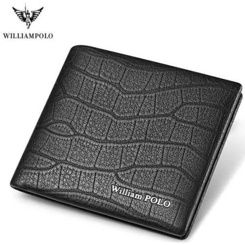 Men luxury Wallet Genuine Leather crocodile pattern Bifold Money Wallets Coin Case Holder Cash Pocket new purse