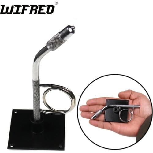 Wifreo Mini Desk Top Fly Tying Vise Pocket Size Fly Vise for Travel Outdoor Fishing Small Fly Display Suit Hook Size 14 ~ 20