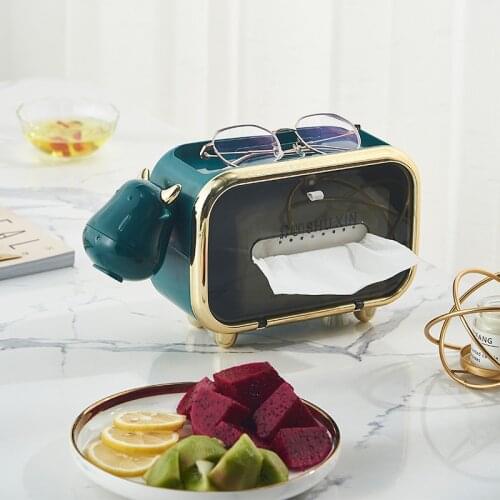 New Cartoon Cute Calf Tissue Box Household Living Room Paper Holder Home Decorations