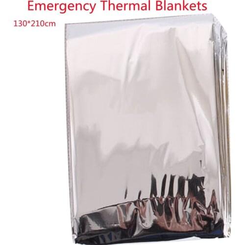 130*210CM Blanket Tear Resistant Windproof Sun Thermal Insulation Blanket For Hiking Survival First Aid Emergency Thermal Blank