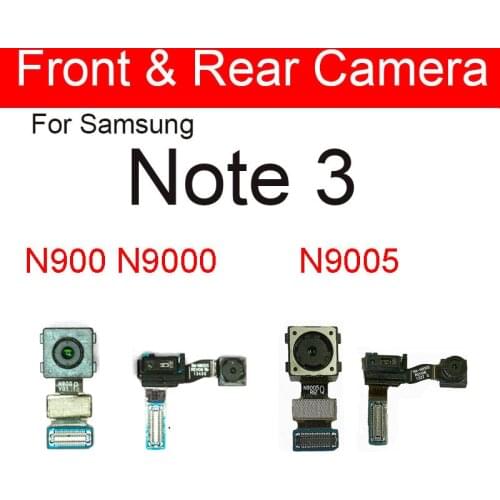 Front & Rear Main Camera For Samsung Galaxy Note 3 Note3 N900 N9005 Front Samll Camera + Back Camera Flex Cable Repair Parts