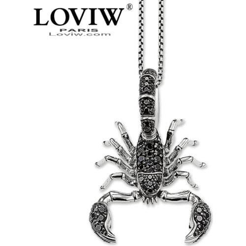 Necklace Scorpion Trendy Gift For Women & Men Style hot silver colour new Fashion 3D Jewelry punk rock party