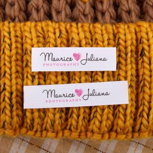 Personalized Labels, Garment Tags, For Handmade Items, Customise text, 15mm x 70mm, Sewing Knitted Crochet Handsewn (MD1007)