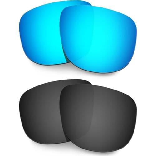 HKUCO Polarized Replacement Lenses For Holbrook R Sunglasses Blue/Black 2 Pairs