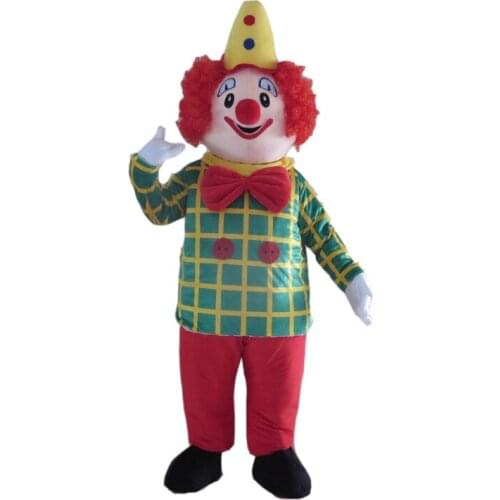Lovely Clown Mascot Costume Commercial Advertising Carnival Party Dress Outfit for Adult