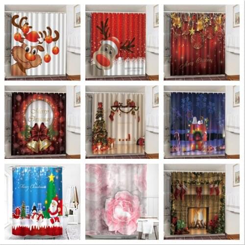 Cartoon Skull Bathroom Curtain Halloween Bath Decorative Waterproof Shower Curtain Polyester Fabric Festival Home Decor For Room
